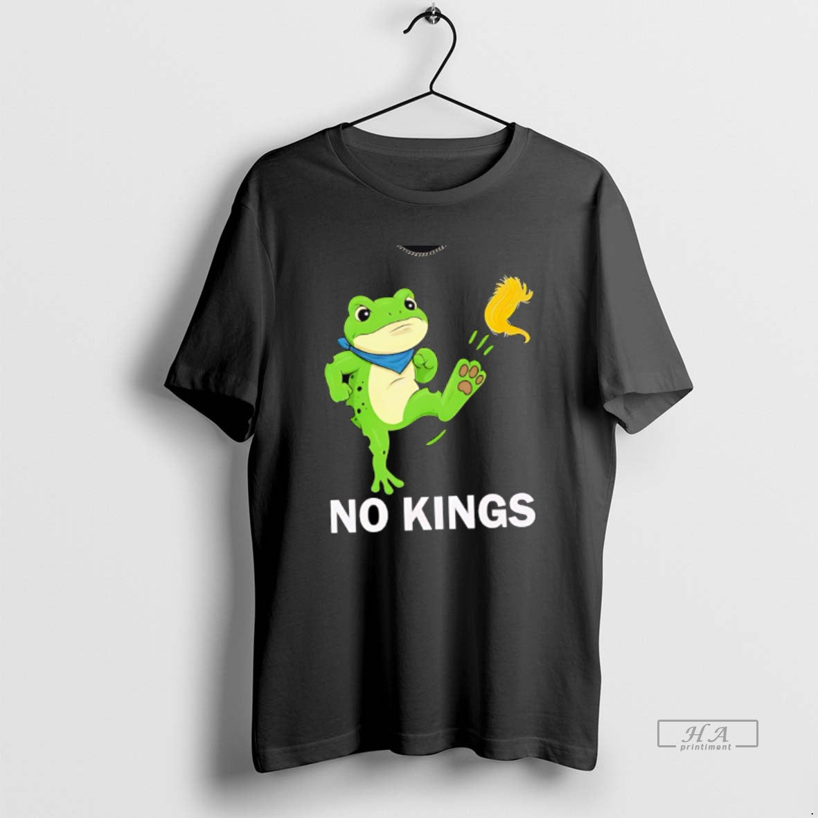 Official Funny No Kings Portland Frog Protest Resist