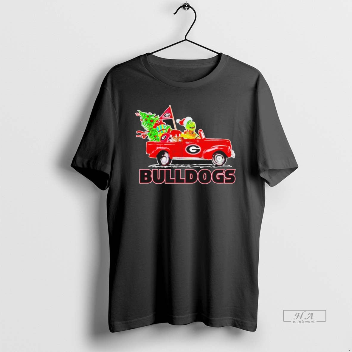 Official Georgia Bulldogs Grinch Driving Car Christmas