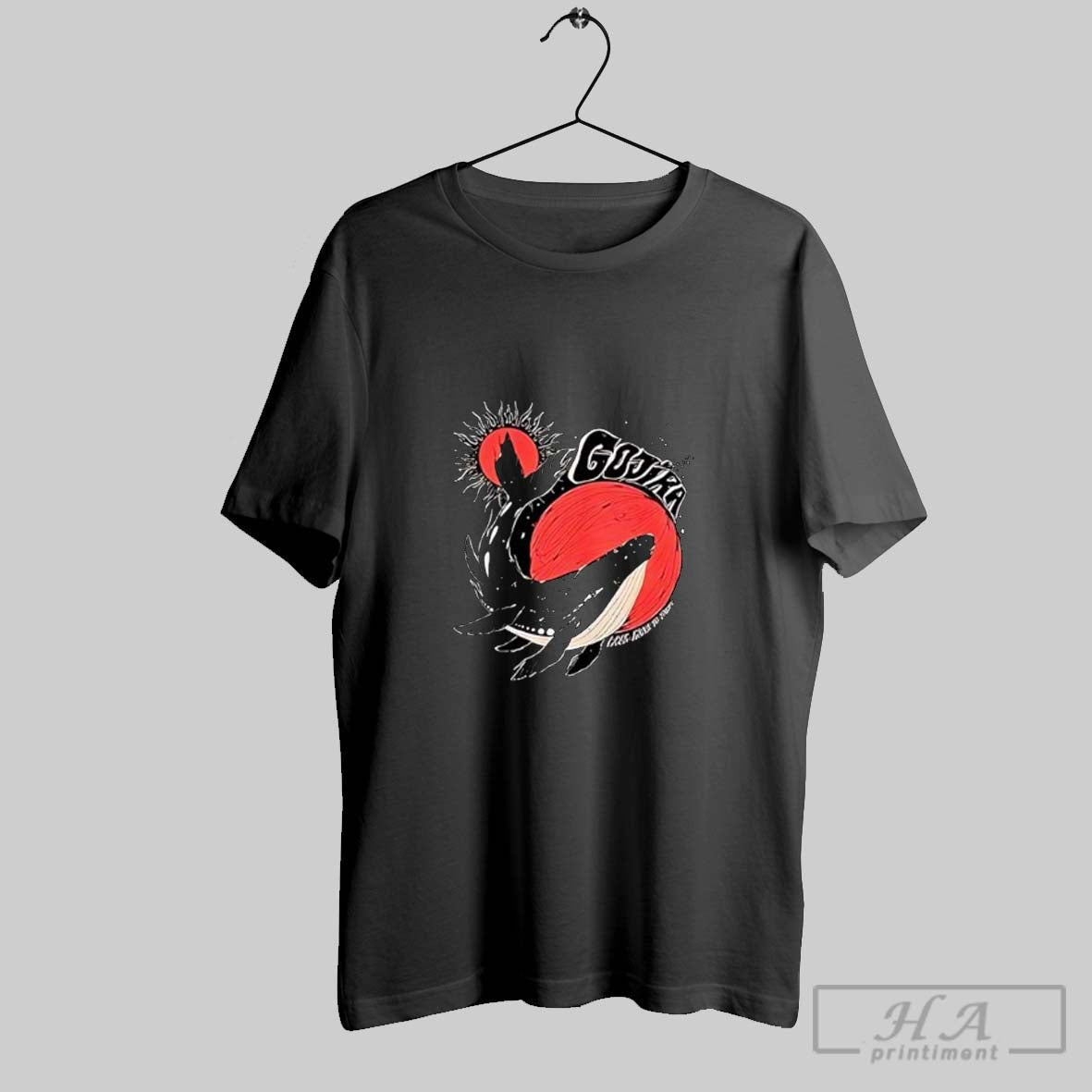 Official Gojira Flying Whales Space Humpback Whale Posters Black