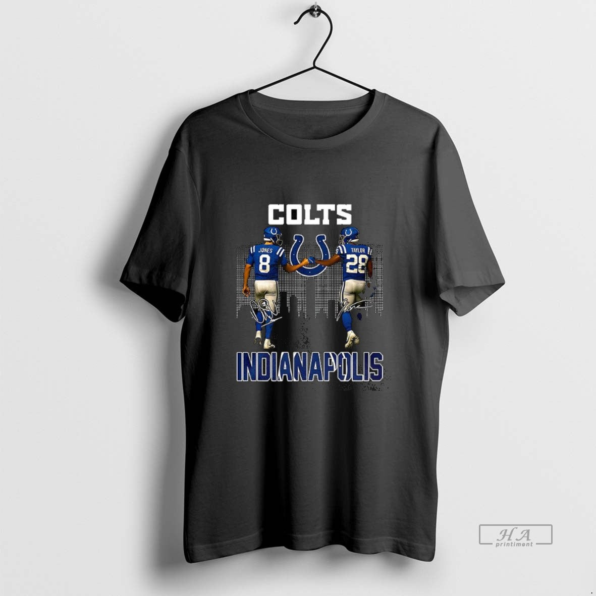 Official Indianapolis Colts Daniel Jones And Jonathan Taylor Signature