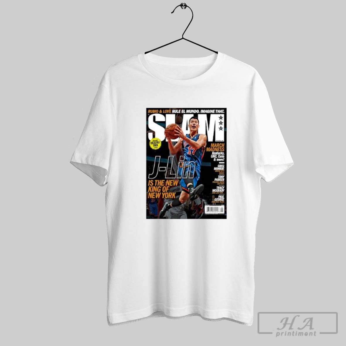 Official J Lin Is The New King Of New York Basketball Posters White