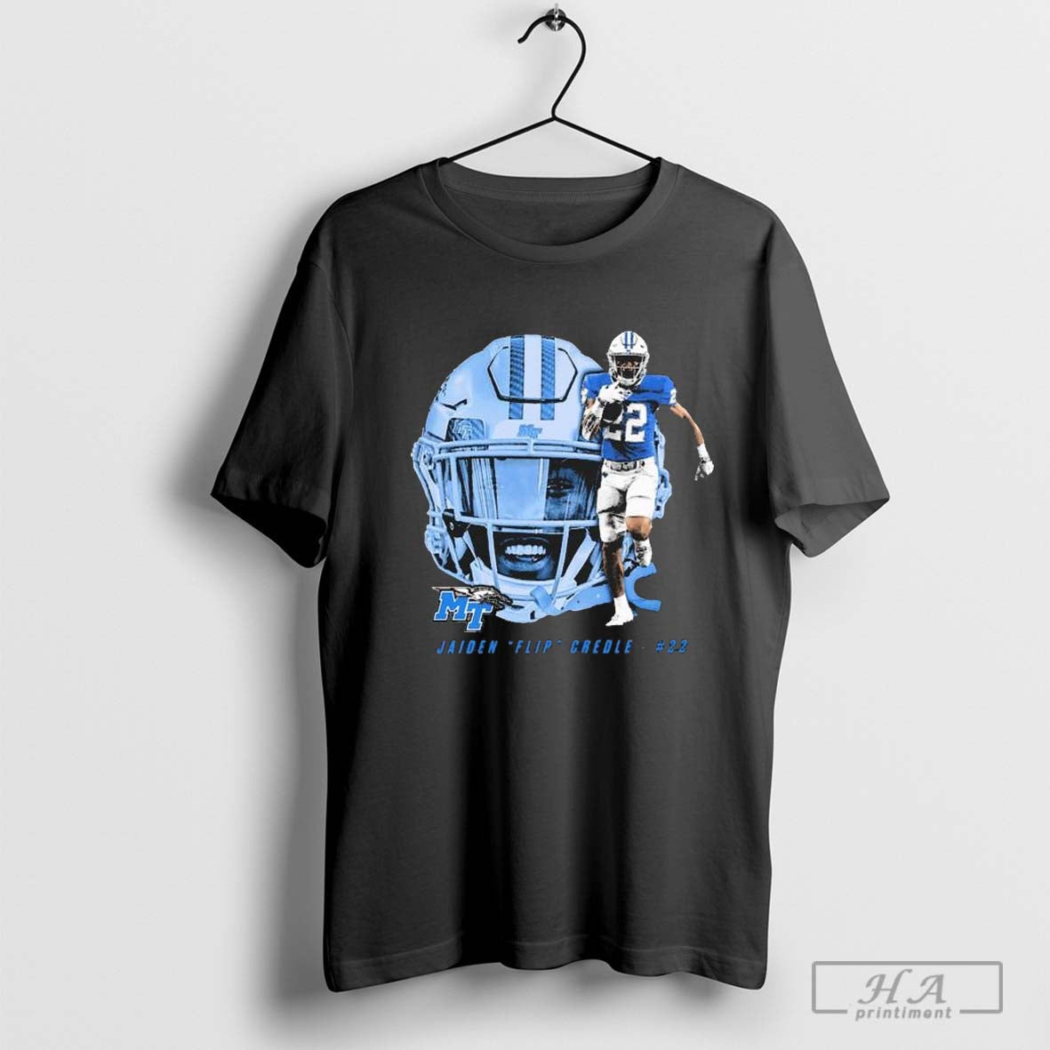 Official Jaiden Flip Credle Middle Tennessee Blue Raiders Graphic