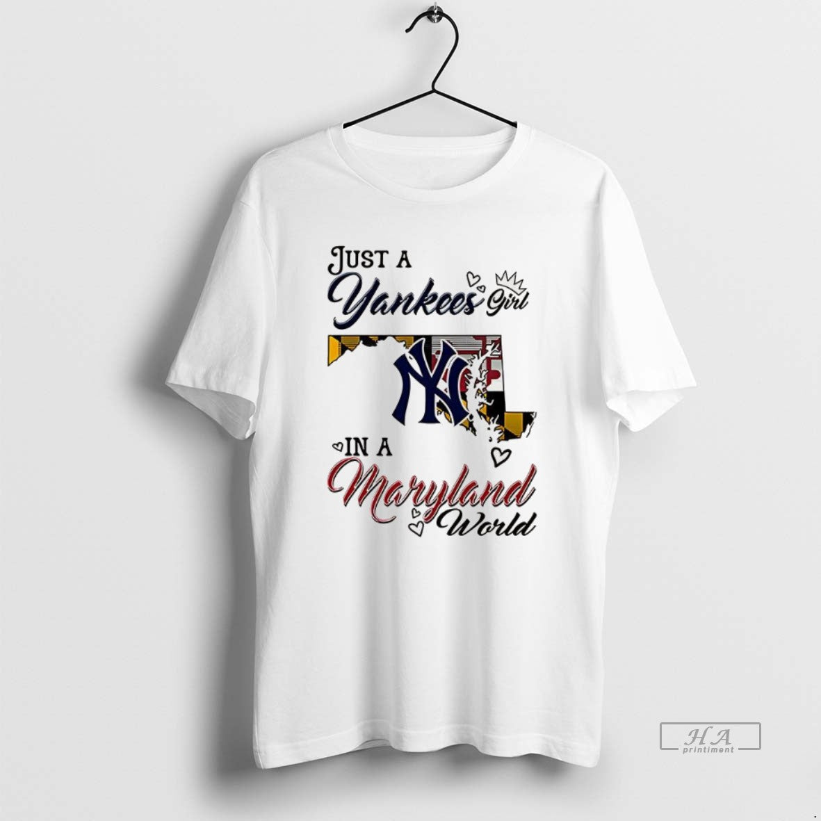 Official Just A Yankees Girl In A World Maryland World
