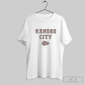 Official Kansas City Leopard Print Football Fan Arrowhead Posters White