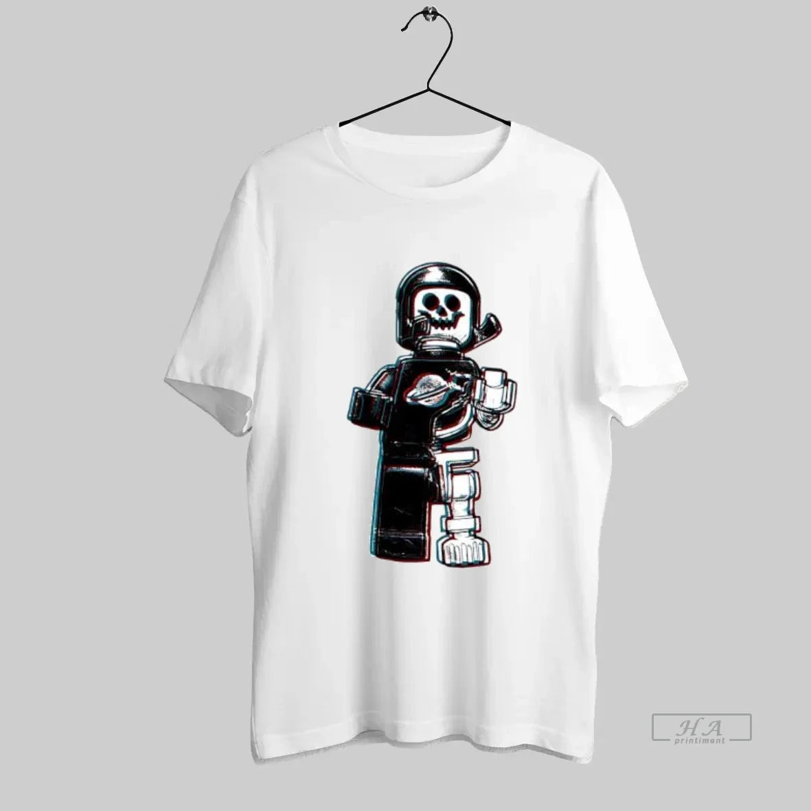 Official Lego Skeleton Astronaut Anaglyph 3d Effect