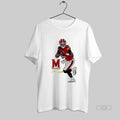 Official Maryland Terps Football Player Cartoon Logo