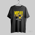 Official Micah Football Player Signature Graphic Retro
