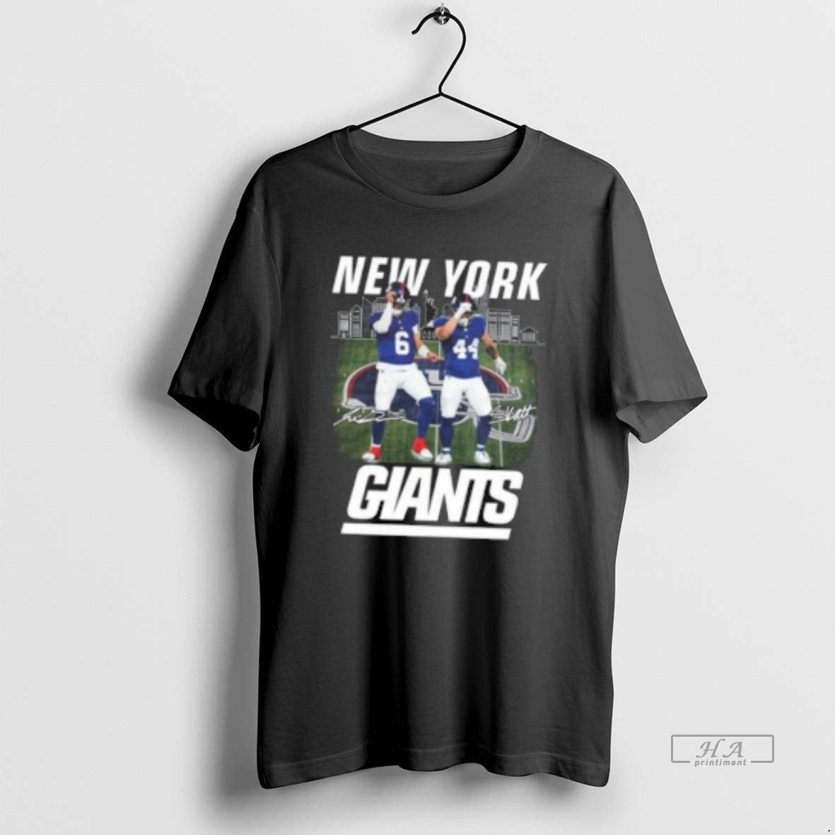 Official New York Giants Jaxson Dart And Cam Skattebo Signatures 2025