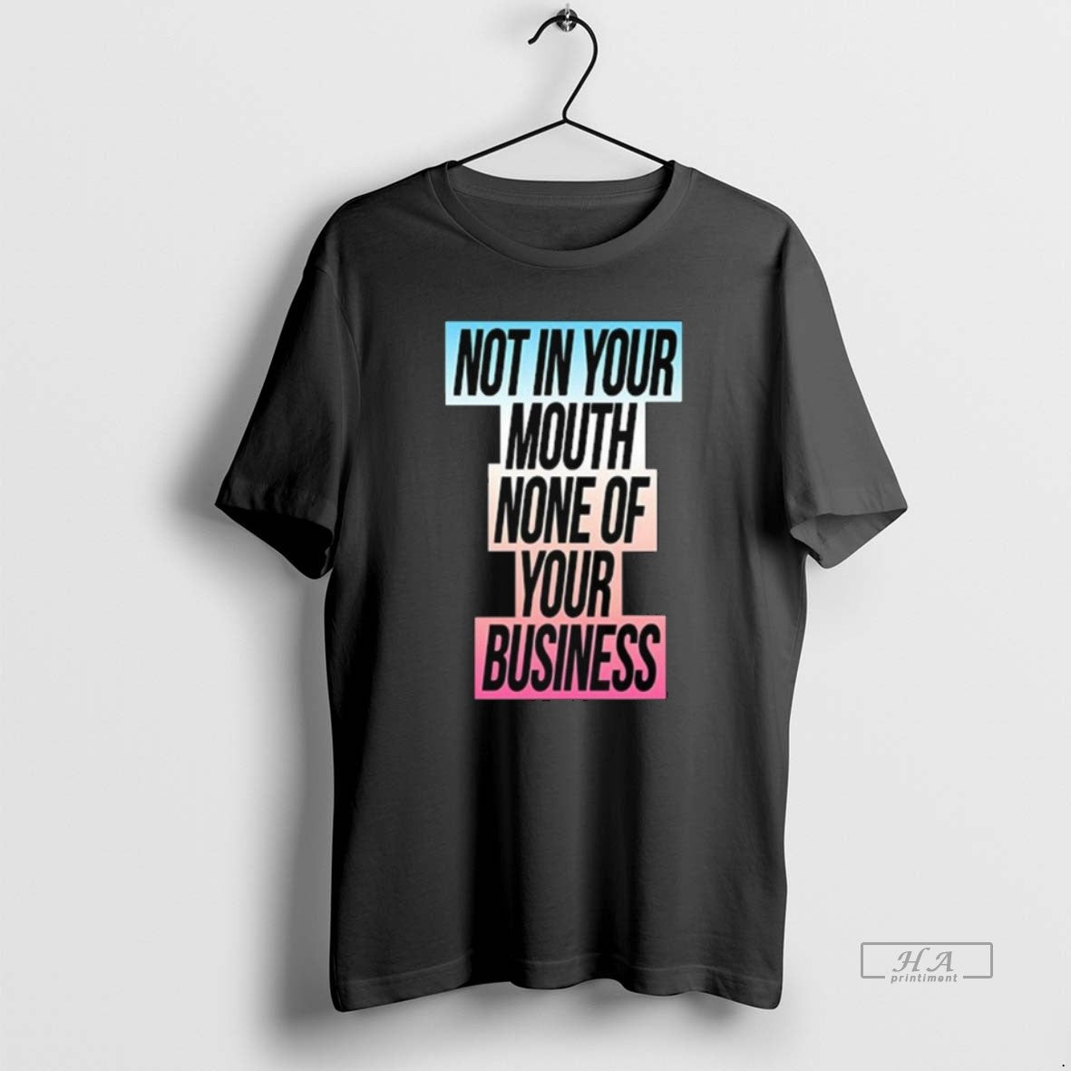 Official Not In Your Mouth None Of Your Business Trans Flag Long Sleve