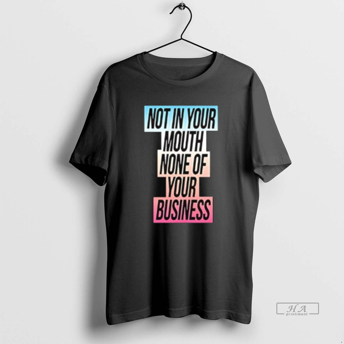 Official Not In Your Mouth None Of Your Business Trans Flag