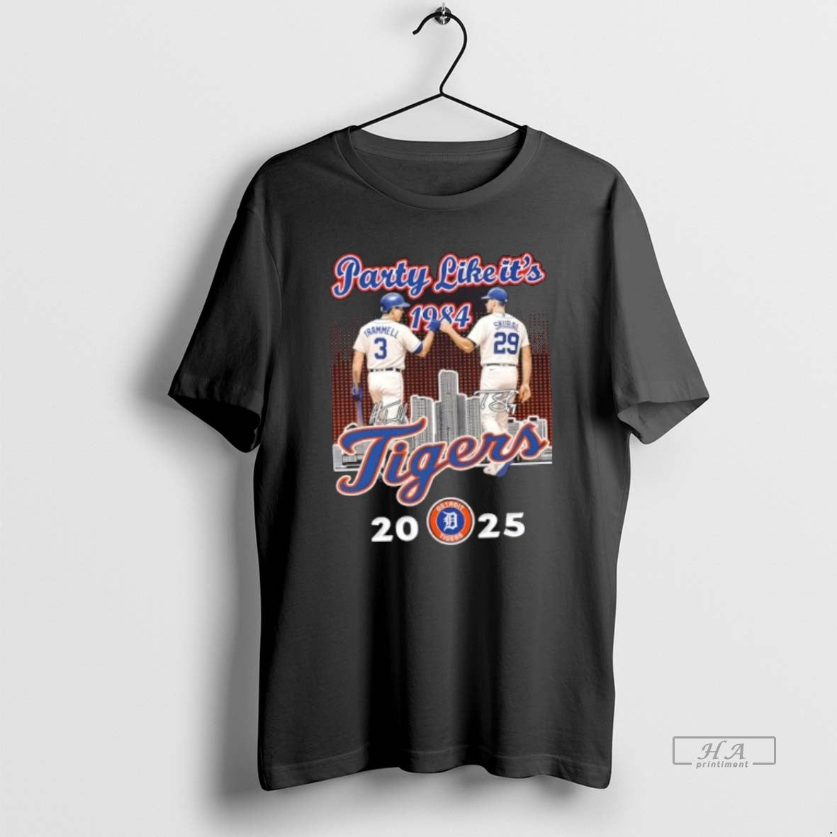Official Party Like Its 1984 Detroit Tigers Trammell X Skubal 2025 Skyline
