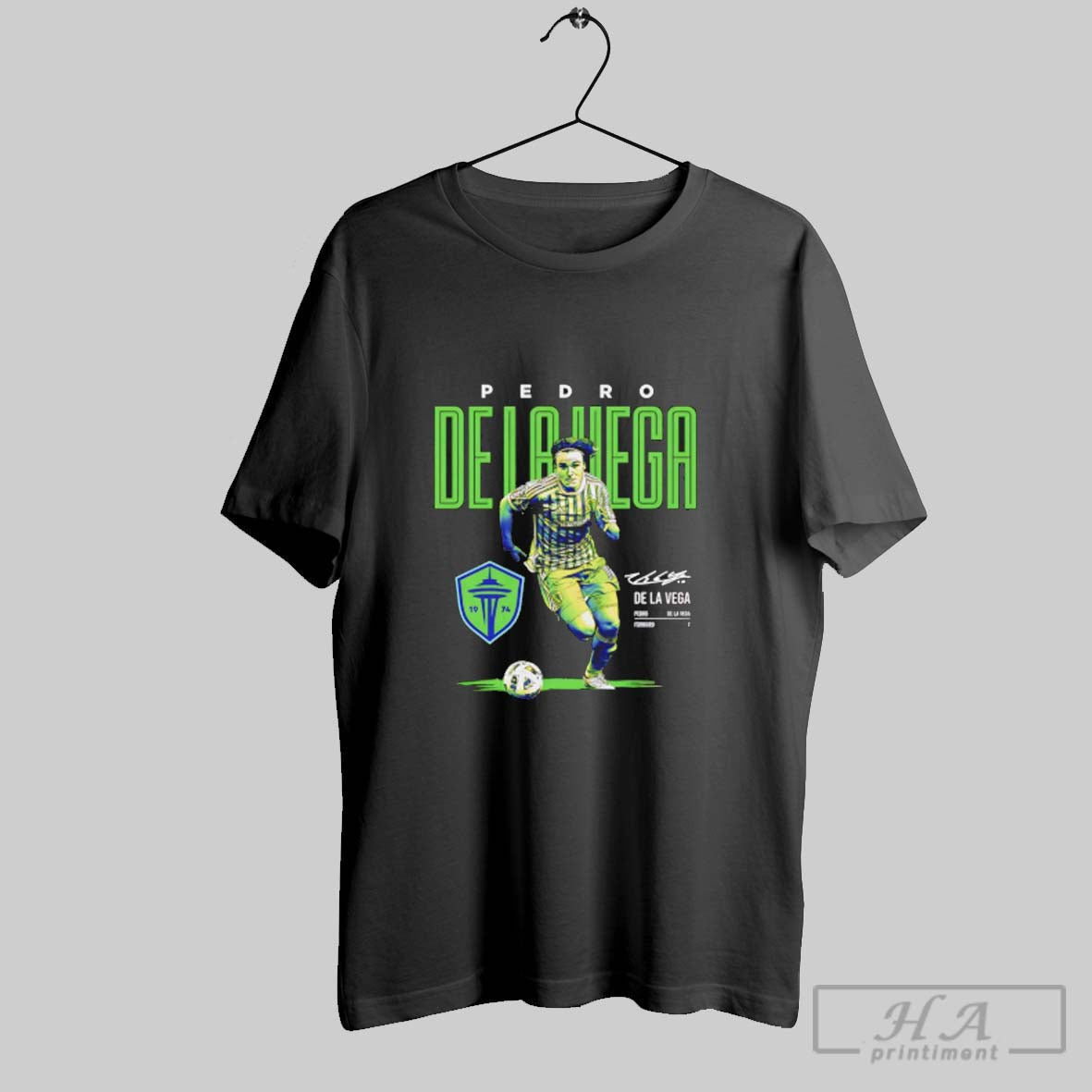 Official Pedro De La Vega Seattle Sounders Fc Bitmap Signature