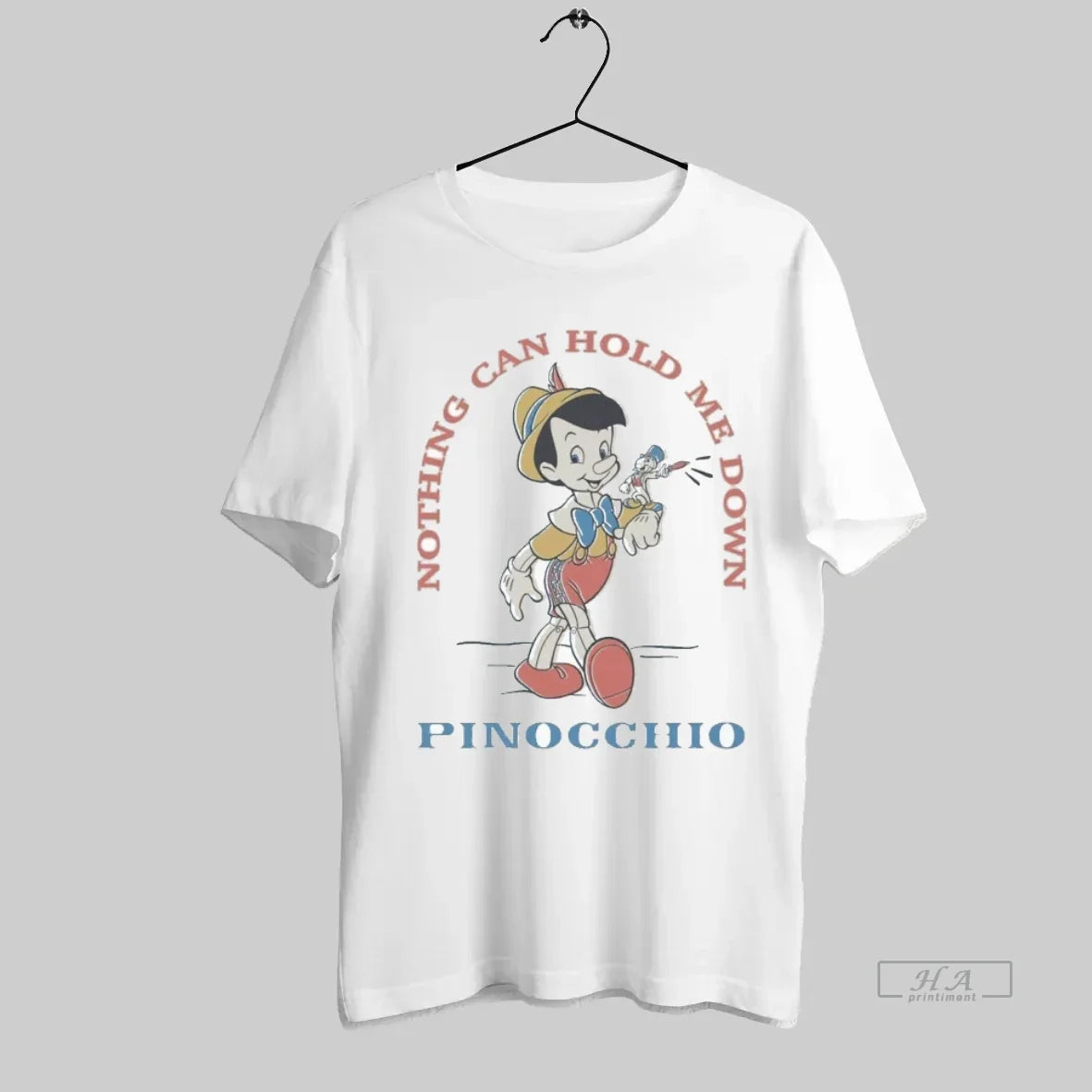 Official Pinocchio And Jiminy Cricket Nothing Can Hold Me Down 85th Anniversary
