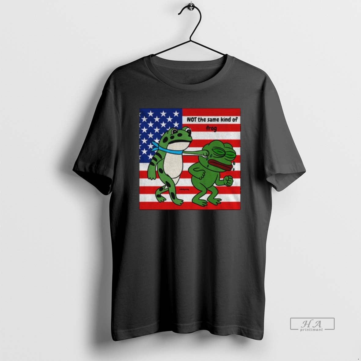 Official Portland Frog Punch Pepe Frog Not The Same Kind Of Frog American Flag