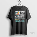 Official Some Grandmas Play Bingo Real Grandmas Watch Green Bay Packers Diamond Heart