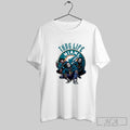Official Thug Life Miami Freddy Jason Michael Myers Halloween Football Posters White