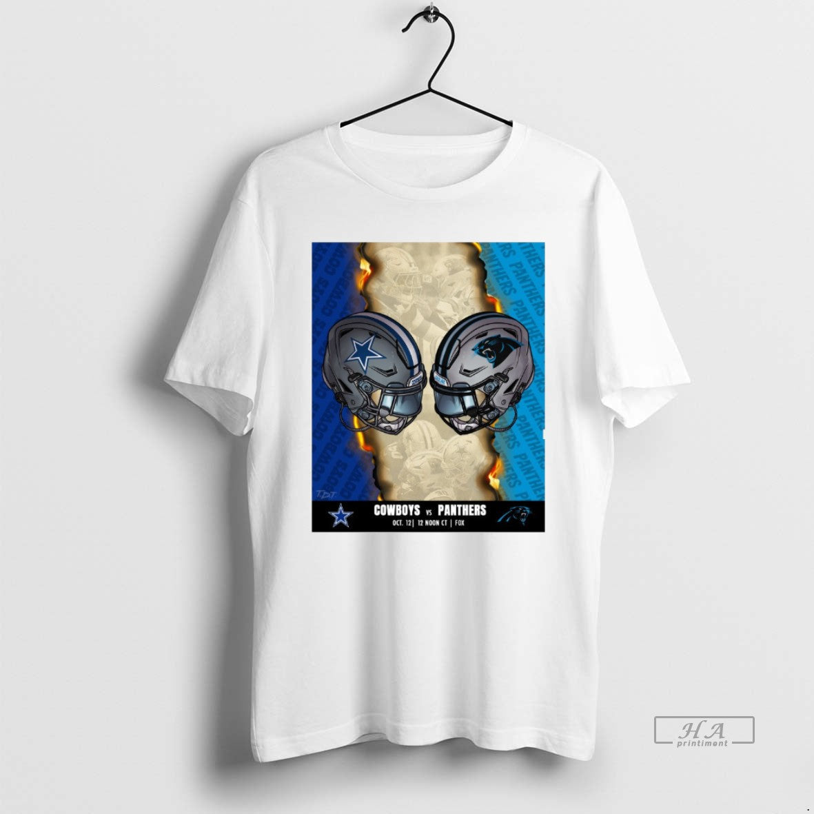 Official Trendy Dallas Cowboys Vs Carolina Panthers October 12 2025 Countdown To Kickoff