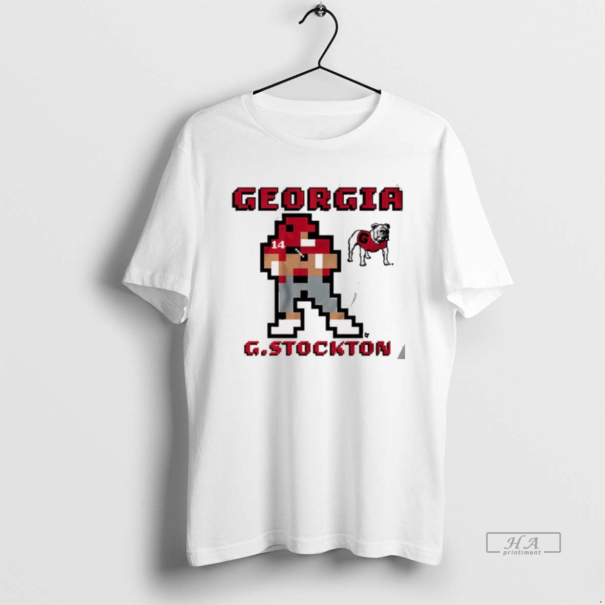 Official Trendy Georgia Bulldogs Football Ncaa Gunner Stockton Retro Baller