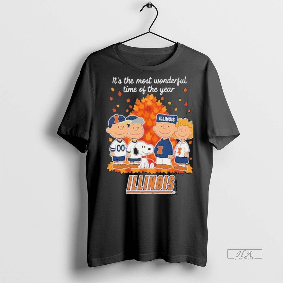 Official Trendy Illinois Fighting Illini X Peanuts Its The Most Wonderful Time Of The Year