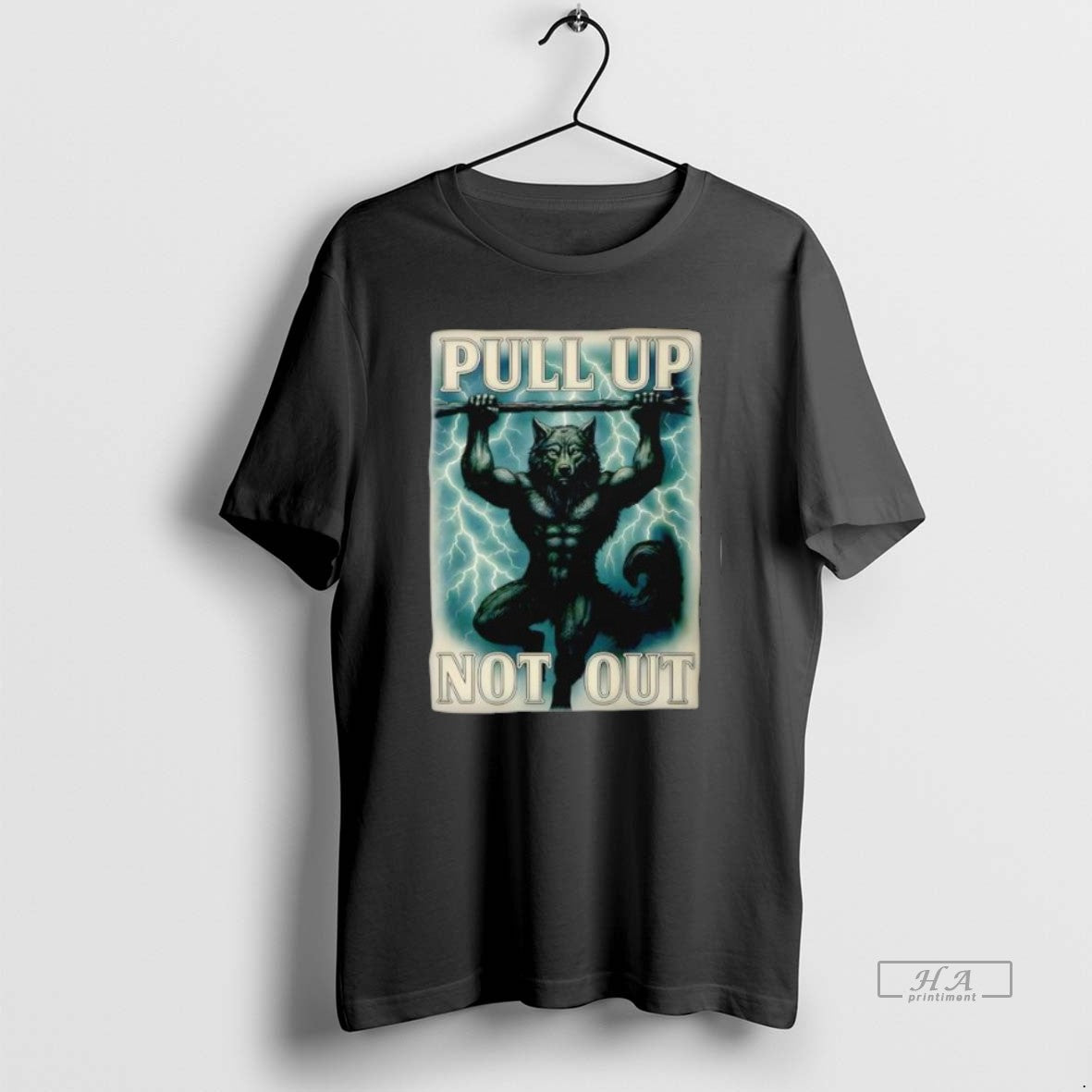Official Trendy Pull Up Not Out Wolf Graphic