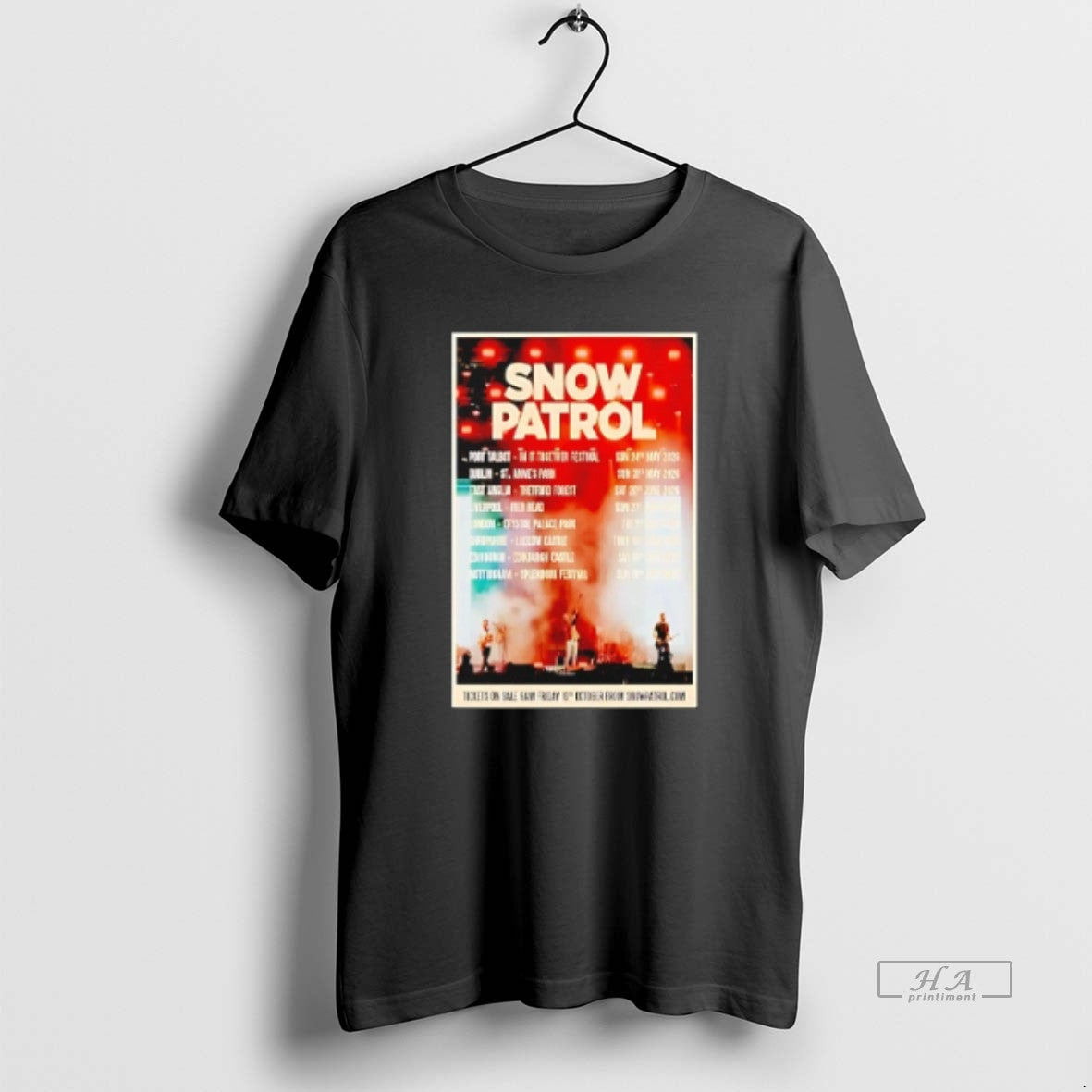 Official Trendy Snow Patrol Uk Ireland Tour 2026