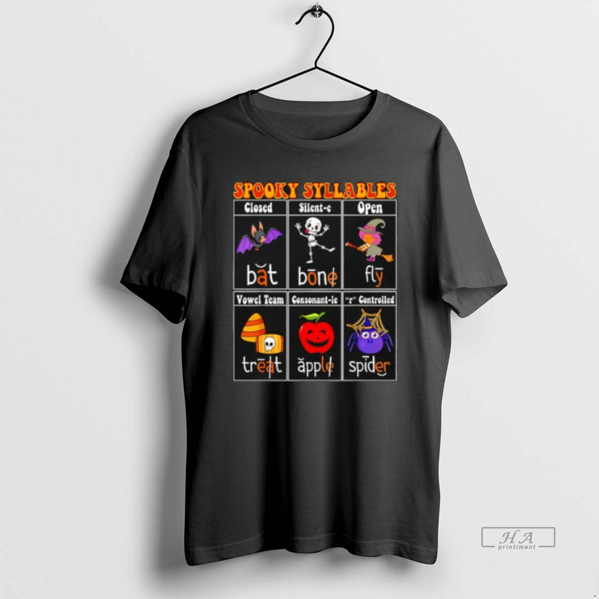 Official Trendy Spooky Syllables Teacher Halloween Educational Kids