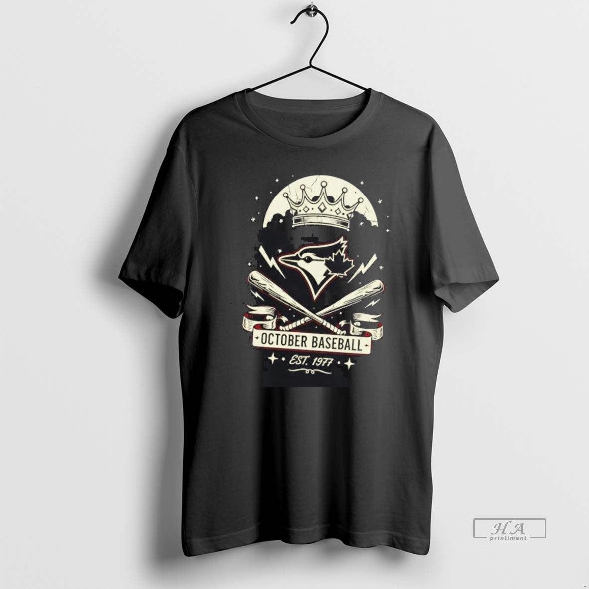 Official Trendy Toronto Blue Jays Est 1977 October Baseball Crown