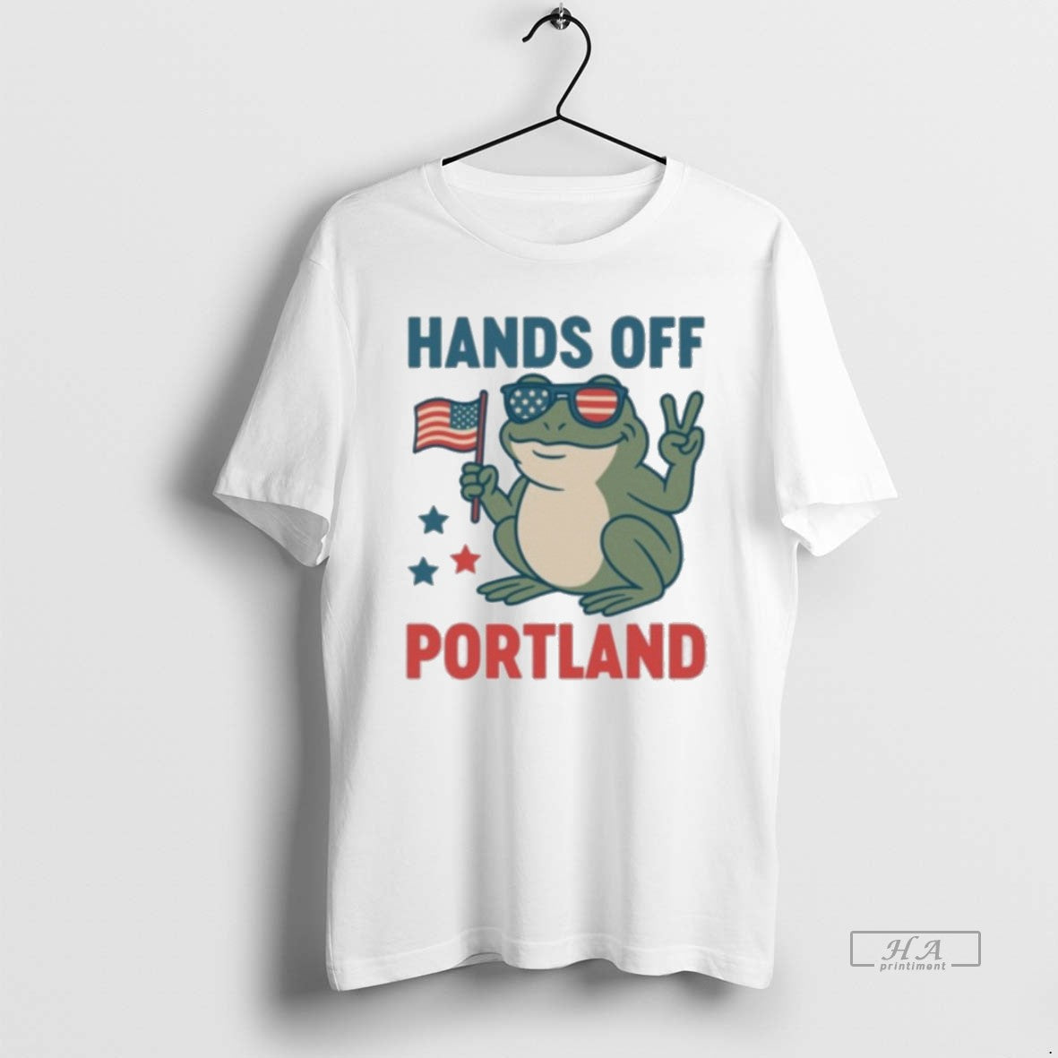 Official Trendy Hands Off Portland Frog Protest Against Fascism