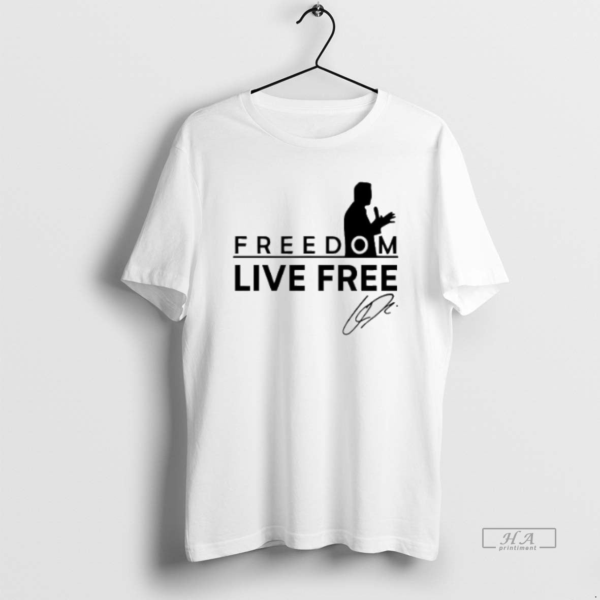 Official Turning Point Charlie Kirk Live Free Signature