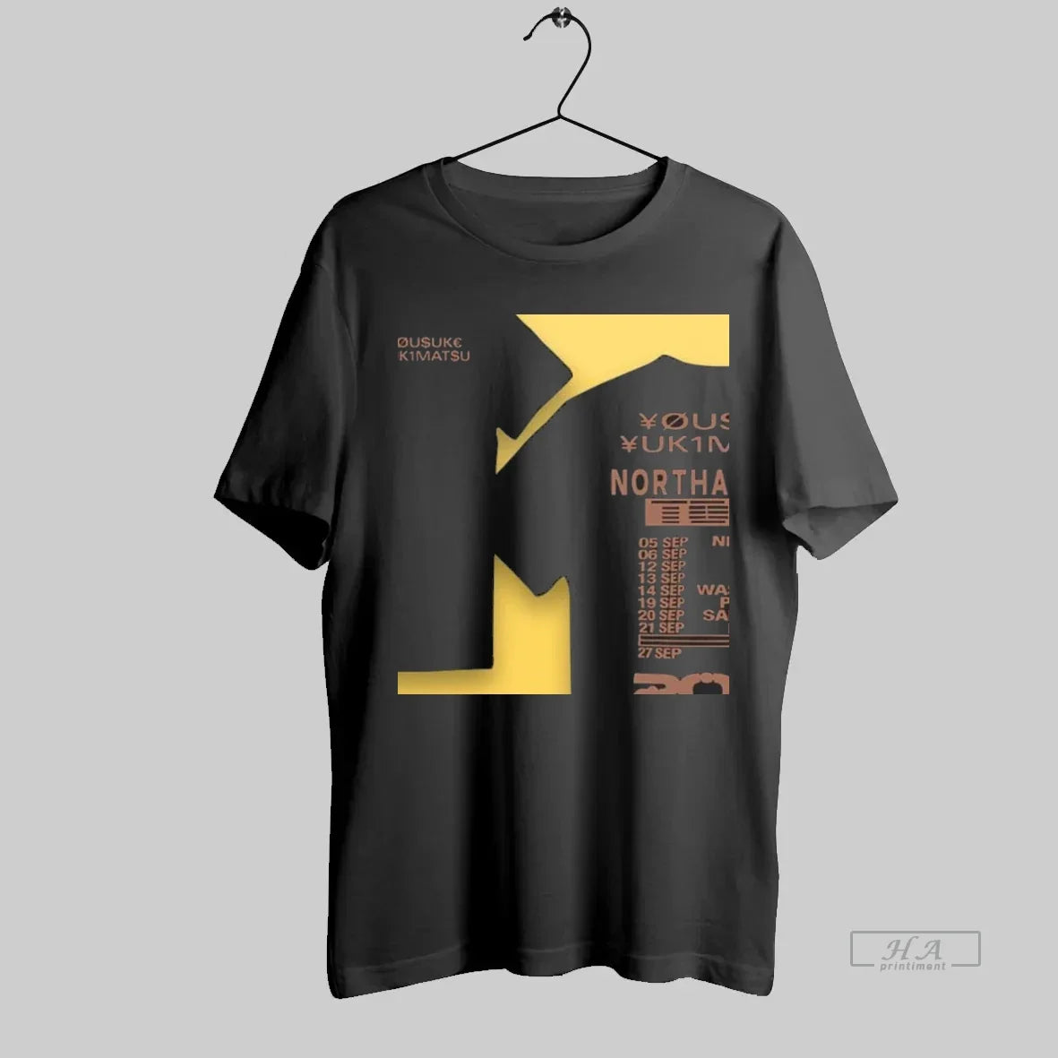 Official Yousuke Yukimatsu North America Tour 2025 Two Sided Mockup Two Side