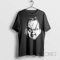 Officials Chucky Horror Character Big Face Halloween T Shirts