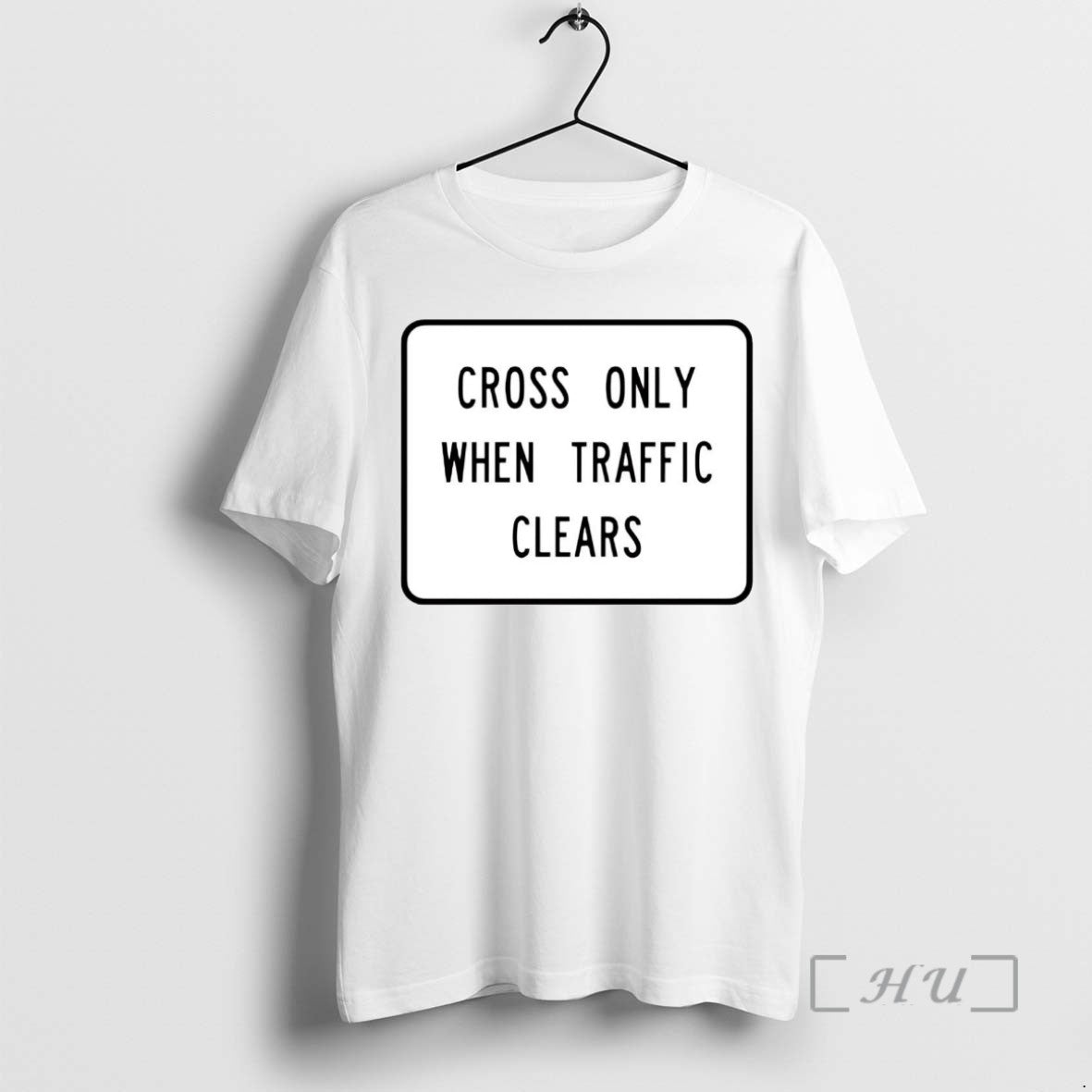 Officials Cross Only When Traffic Clears