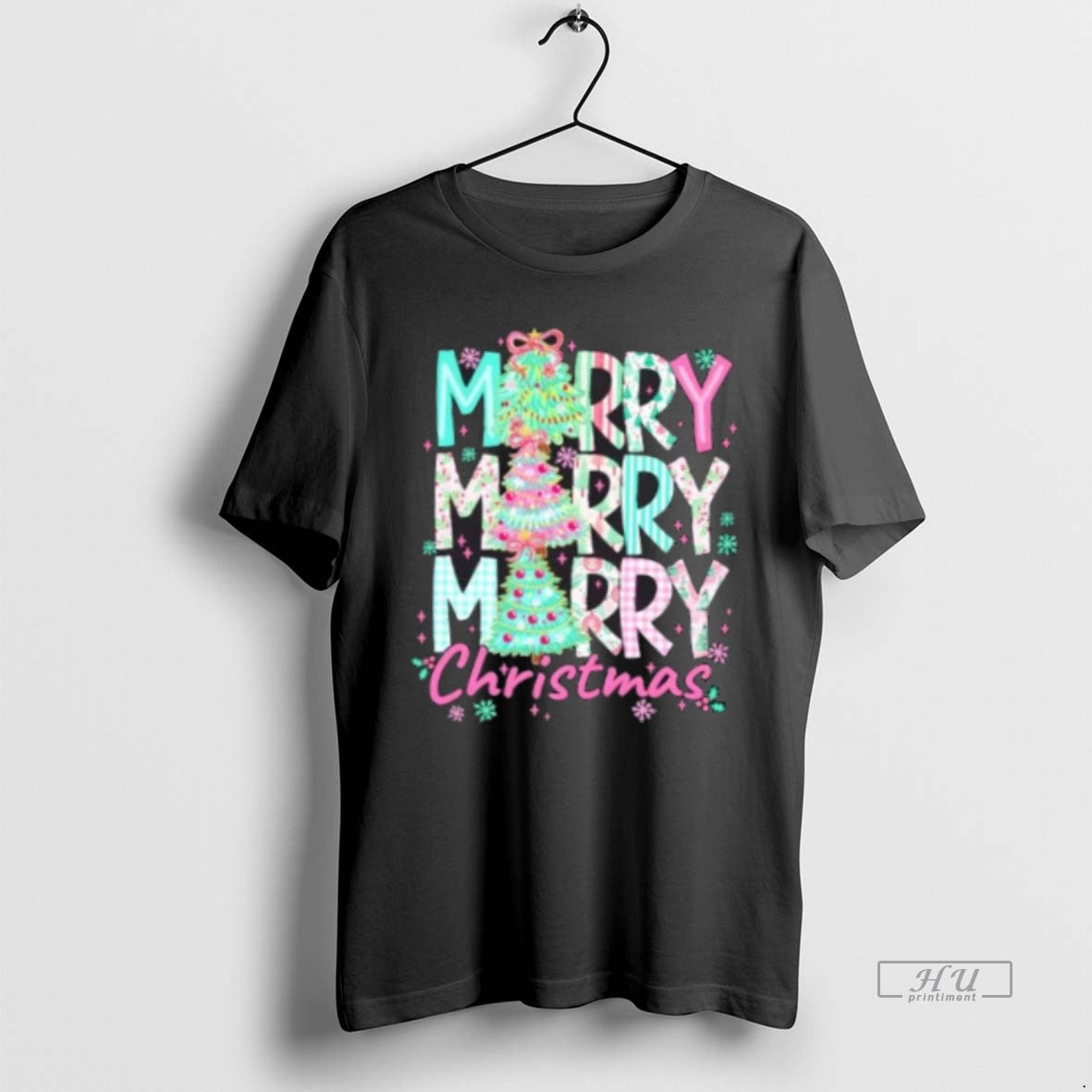 Officials Floral Merry Merry Merry Christmas Holiday Festive