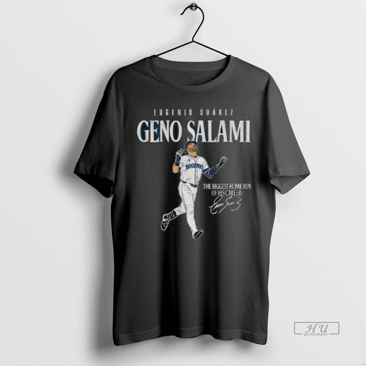 Officials Geno Salami Eugenio Suarez The Biggest Home Run Of His Carrers Signature T Shirts