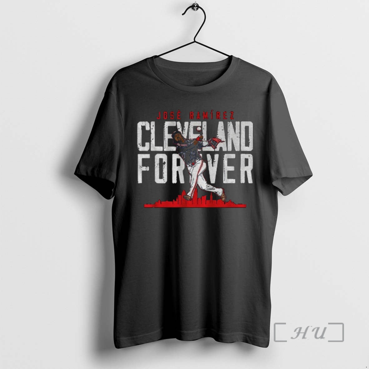 Jose Ramirez Cleveland Guardians Football Cleveland Forever City Skyline