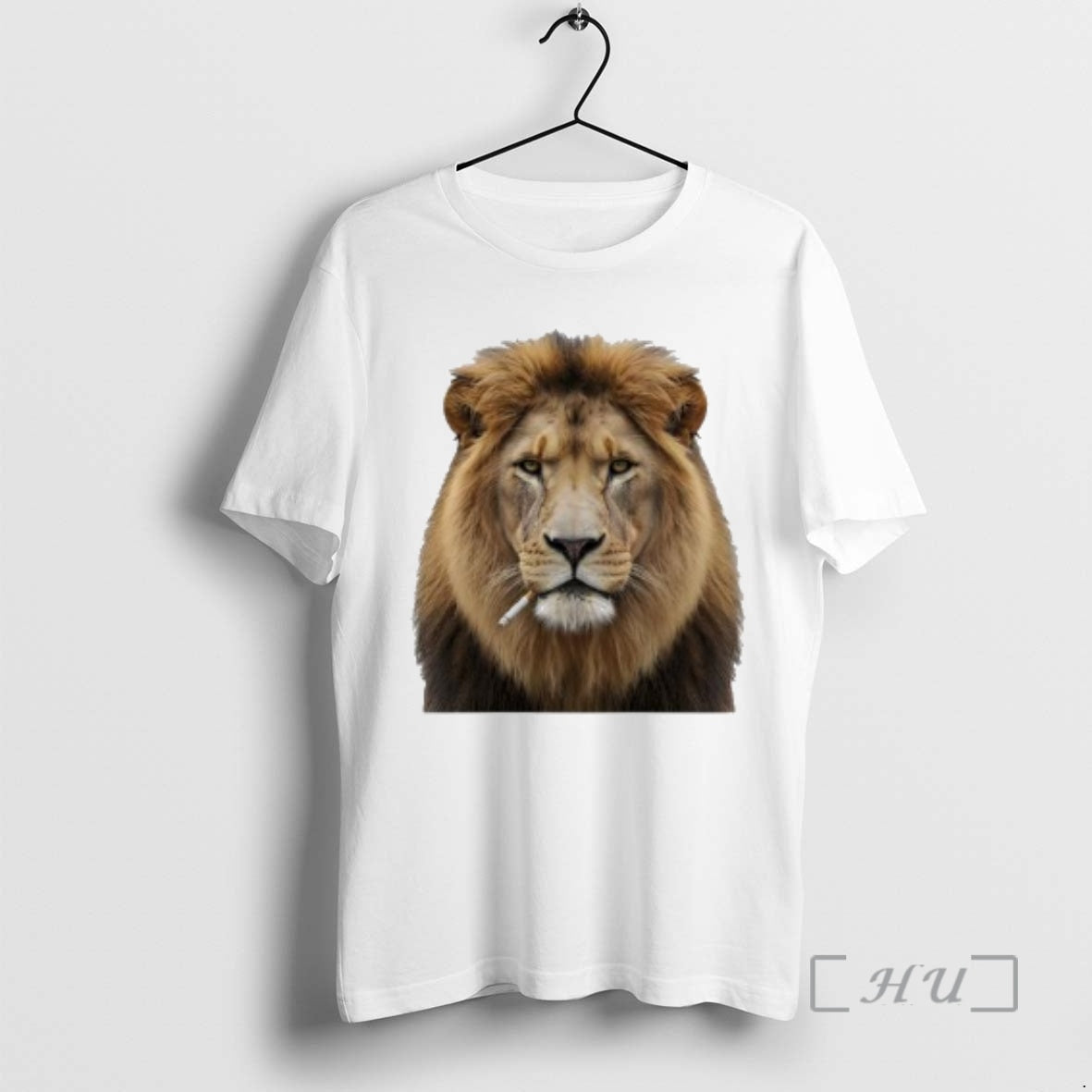 Lion Smoking Cigarette