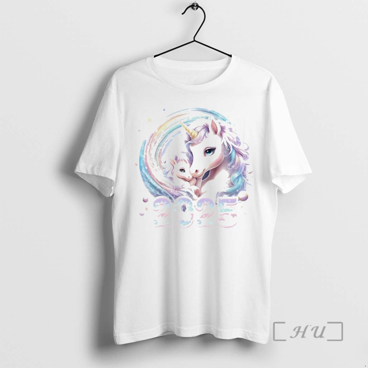 Officials Pastel Mother And Baby Unicorn 2025 Magic Christmas White