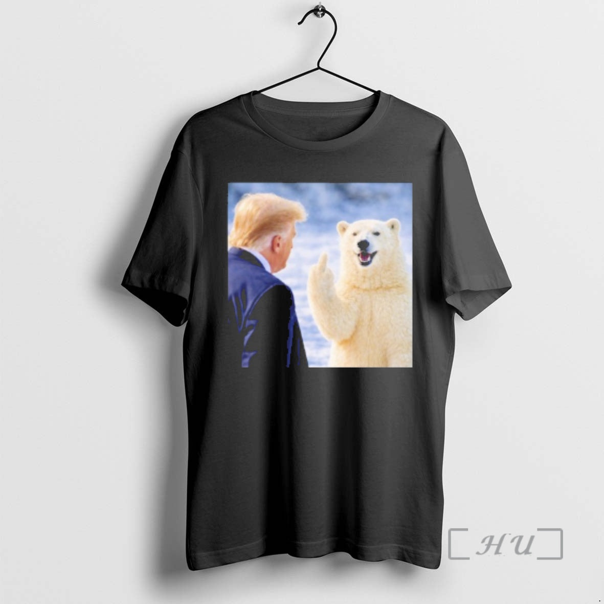 Polar Bear Middle Finger Trump Anti Ice