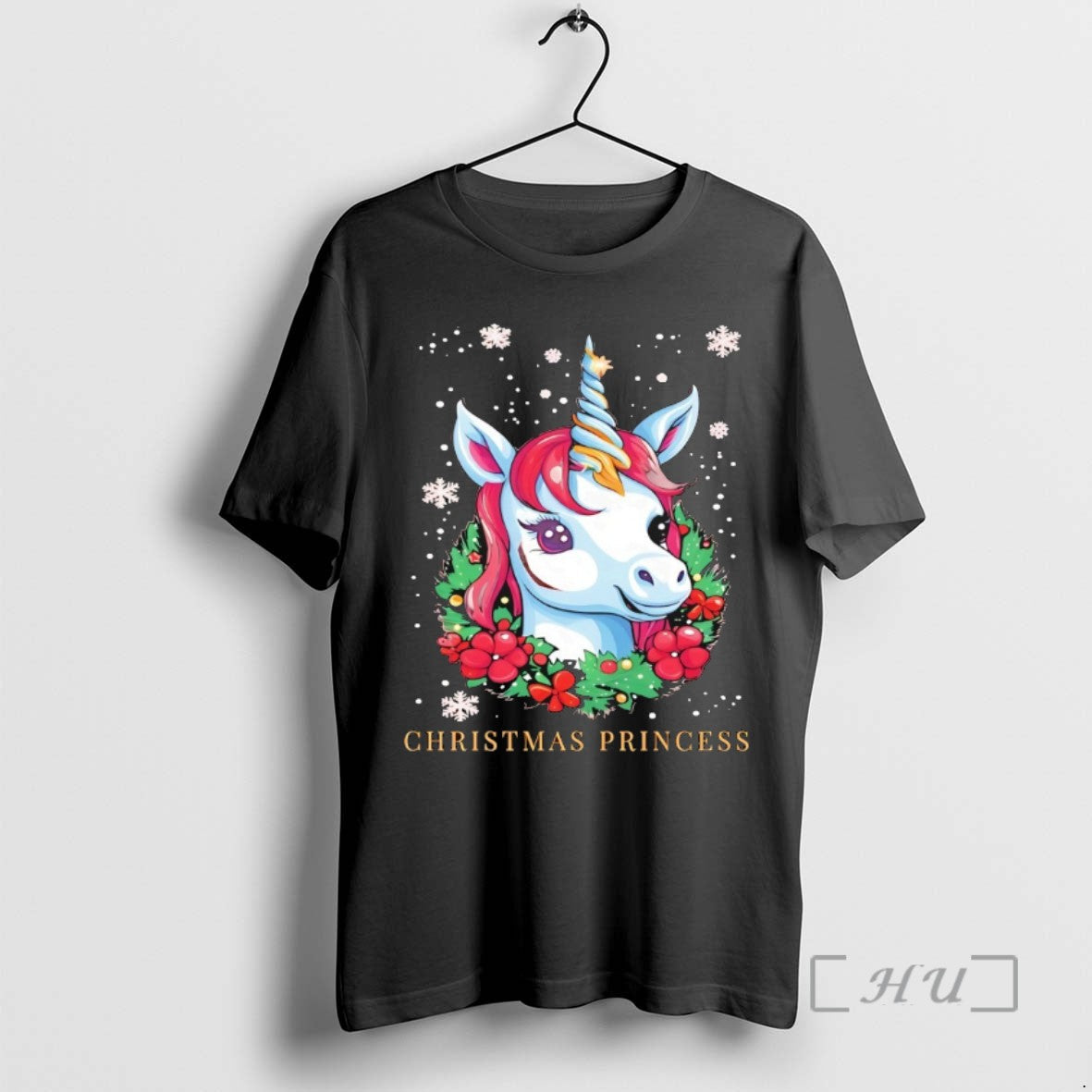 Officials Princess Unicorn Holiday Wreath Christmas
