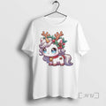 Officials Reindeer Unicorn Holly Pinecone Christmas White