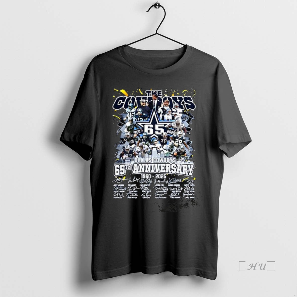 Officials The Dallas Cowboys 65th Anniversary 1960 2025 Player Signature Skyline