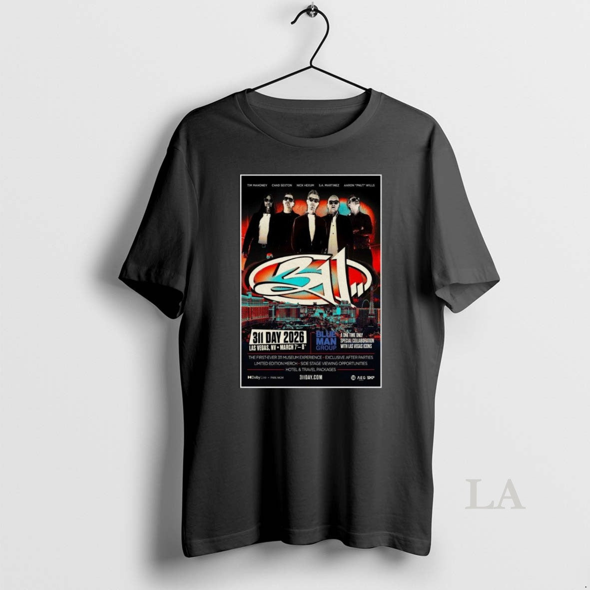 Original 311 Las Vegas Nv March 7 8 2026 Blue Man Group