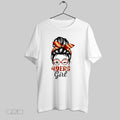 Original 49ers Girl Messy Bun Winking Eye San Francisco Football Fan