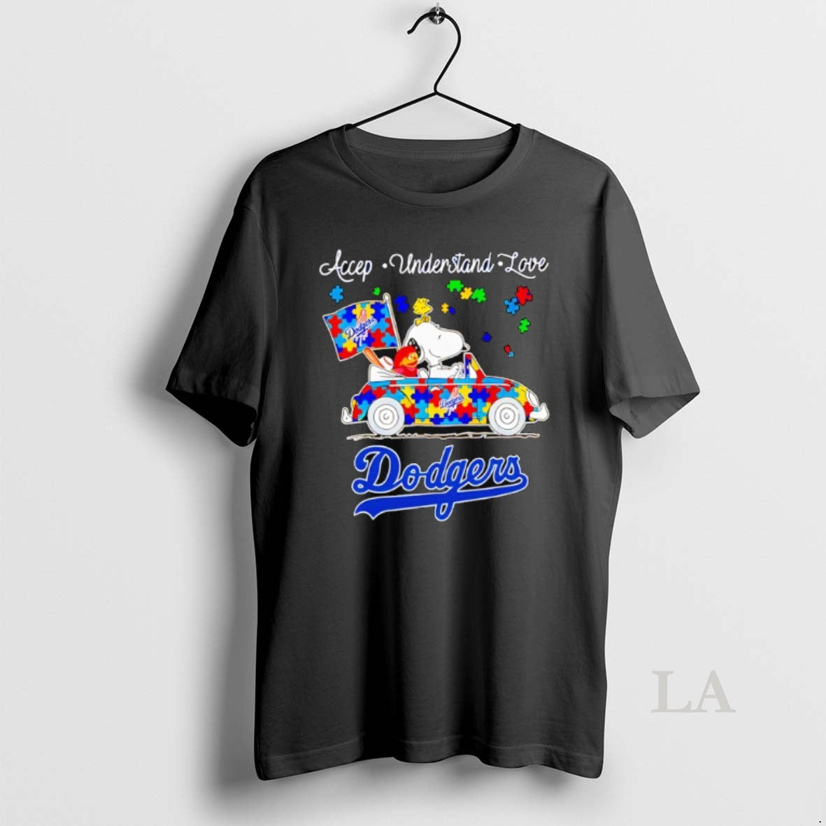 Original Accept Understand Love Los Angeles Dodgers Austism Day