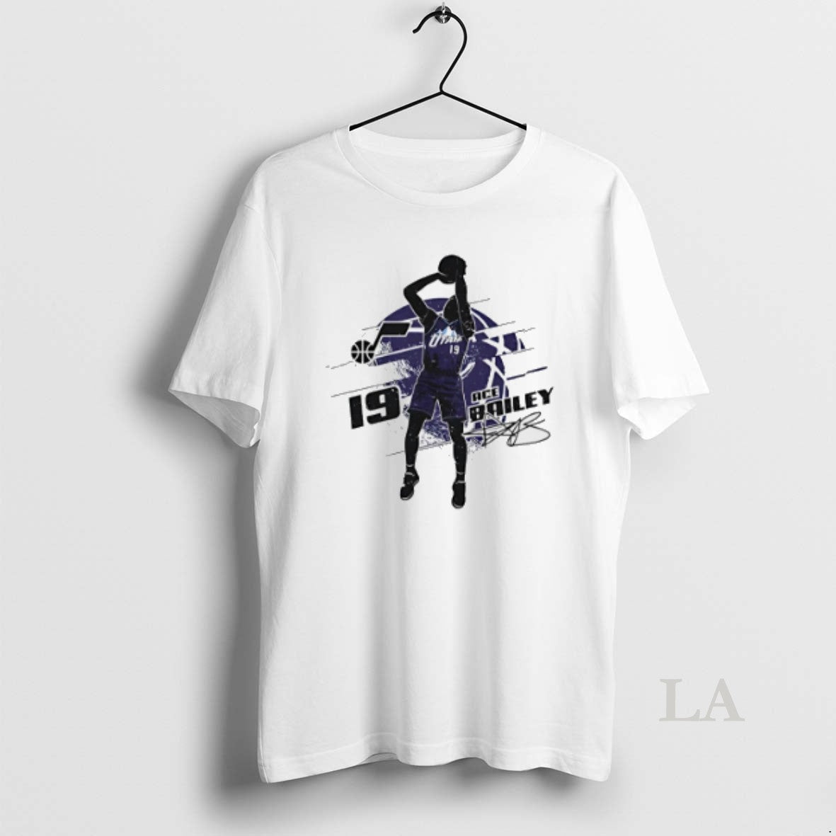 Original Ace Bailey Utah Jazz Signature Silhouette