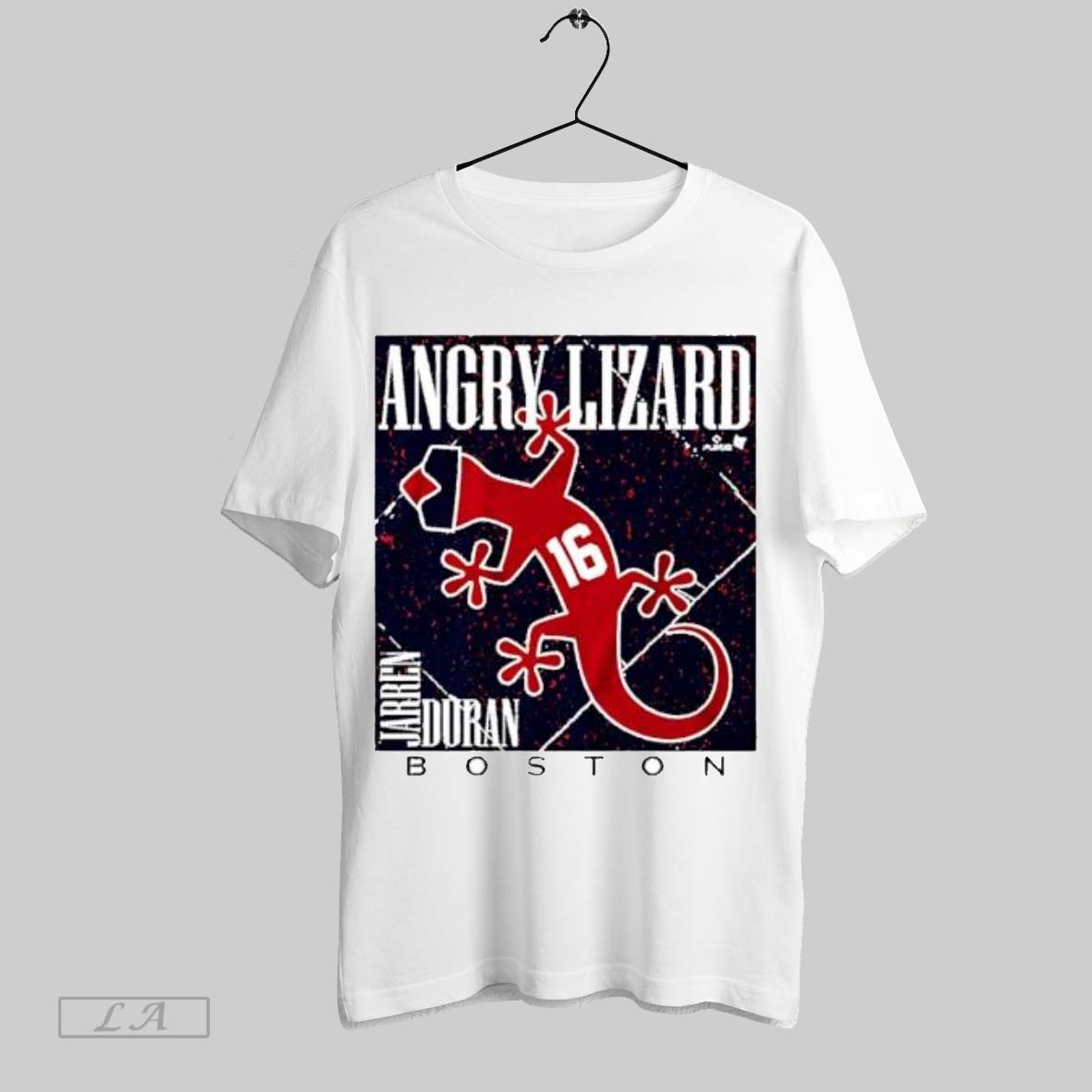 Original Angry Lizard Jarren Duran 16 Boston Red Sox Baseball Graphic