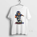 Original Cam Skattebo 44 Giants Game Day Cartoon
