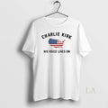Original Charlie Kirk His Voice Lives On Printed Casual