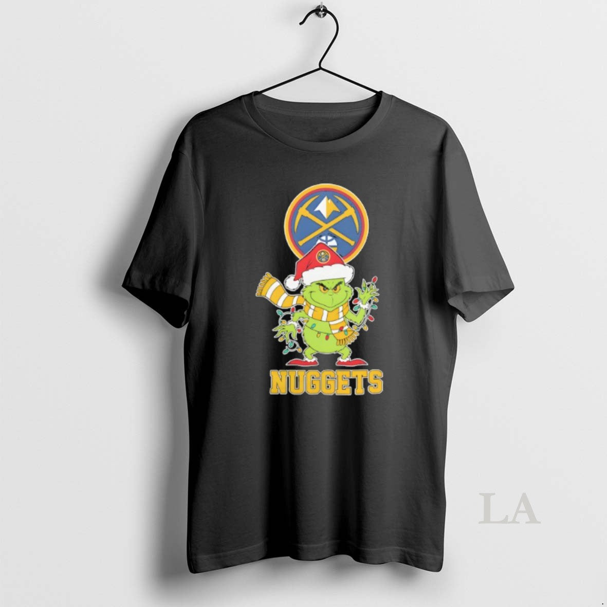 Original Denver Nuggets Christmas Grinch Santa Holiday