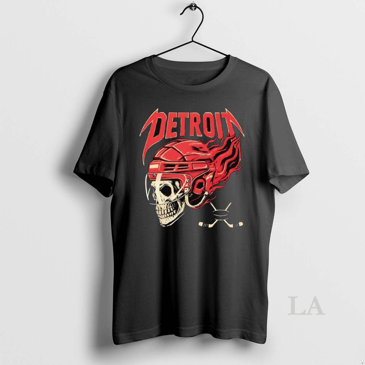 Original Detroit Red Wings Skull Helmet